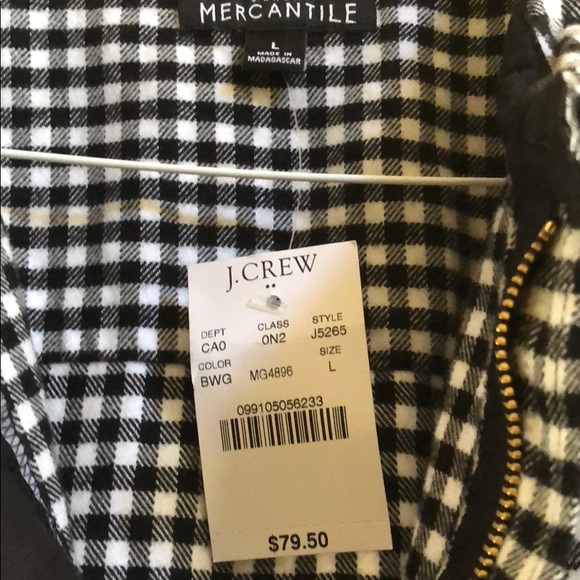 JCrew gingham Shirt jacket NEW - Picture 2 of 4
